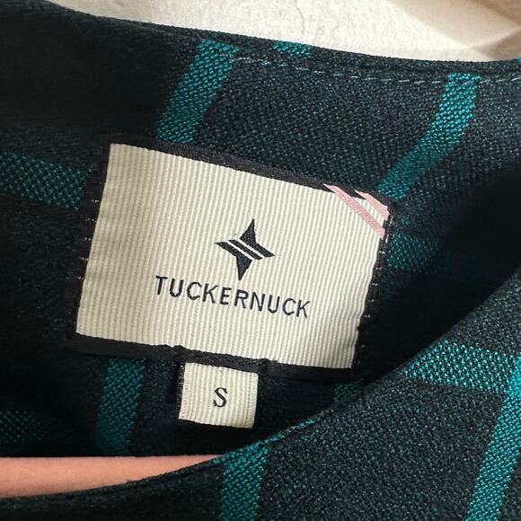 TUCKERNUCK Chambers Dress Aegean Teal Windowpane Plaid {MM3} - Picture 5 of 6